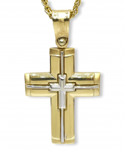 Αντρικός χρυσός σταυρός ΣΑ511 Premium