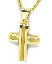 Αντρικός χρυσός σταυρός ΣΑ516 Premium