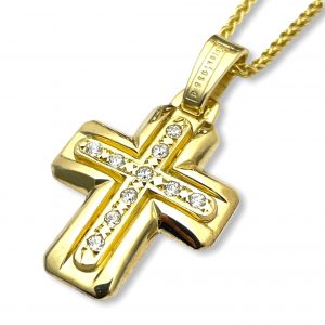 Γυναικείος σταυρός χρυσός ΣΓ502 Premium