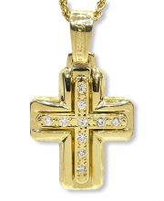 Γυναικείος σταυρός χρυσός ΣΓ502 Premium