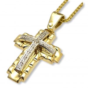 Γυναικείος σταυρός χρυσός ΣΓ505 Premium