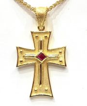 Βυζαντινός Σταυρός με πολύτιμες πέτρες Σ3409