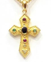Βυζαντινός Σταυρός με πολύτιμες πέτρες Σ3422