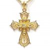 Βυζαντινός Σταυρός Κ18 με Διαμάντι