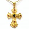 Βυζαντινός Σταυρός με πολύτιμες πέτρες Σ3402