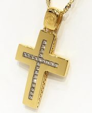 Γυναικείος χρυσός σταυρός ΣΚ102