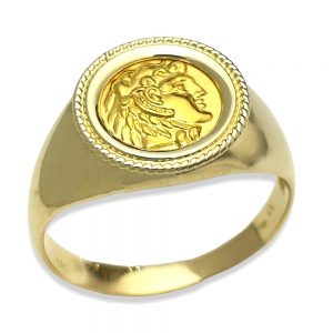Δαχτυλίδι χρυσό ανδρικό Αλέξανδρος ΔΧΑ10