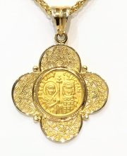 Κωνσταντινάτο χρυσό σταυρός ΚΝ06