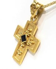 Βυζαντινός Σταυρός Κ14 με πολύτιμες πέτρες Σ203