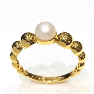 Δαχτυλίδι χρυσό με μαργαριτάρι ΔΧΜ31