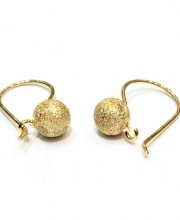 Σκουλαρίκια χρυσά κρεμαστά μπίλιες ΣΚΧ01