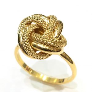 Δαχτυλίδι χρυσό με κόμπο