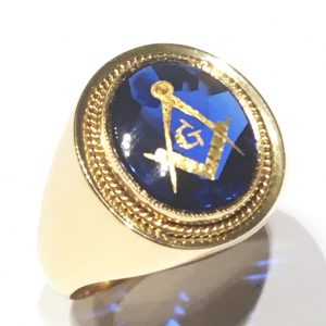 Δαχτυλίδι χρυσό ανδρικό με τεκτονικό σύμβολο