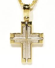 Αντρικός χρυσός σταυρός ΣΑ551 Premium
