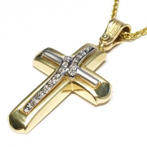 Γυναικείος σταυρός χρυσός ΣΓ521 Premium