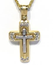 Γυναικείος σταυρός χρυσός ΣΓ522 Premium