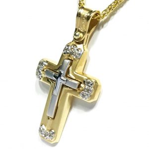 Γυναικείος σταυρός χρυσός ΣΓ522 Premium 