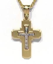 Γυναικείος σταυρός χρυσός ΣΓ523 Premium