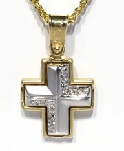 Γυναικείος σταυρός χρυσός ΣΓ524 Premium