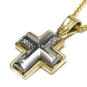 Γυναικείος σταυρός χρυσός ΣΓ524 Premium