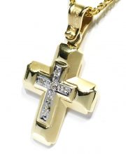 Γυναικείος σταυρός χρυσός ΣΓ525 Premium