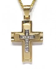 Γυναικείος σταυρός χρυσός ΣΓ526 Premium