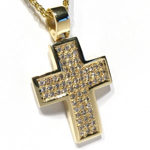 Γυναικείος σταυρός χρυσός ΣΓ528 Premium