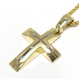 Γυναικείος σταυρός χρυσός ΣΓ541 Premium 
