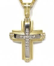 Γυναικείος σταυρός χρυσός ΣΓ545 Premium