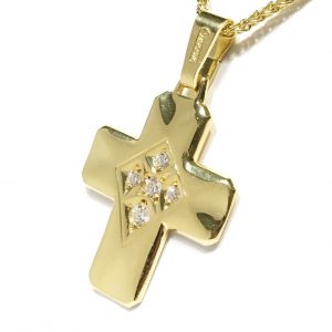 Γυναικείος σταυρός χρυσός ΣΓ546 Premium