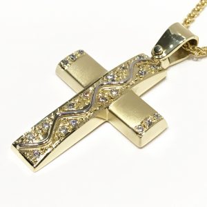 Γυναικείος σταυρός χρυσός ΣΓ547 Premium