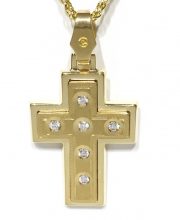 Γυναικείος σταυρός χρυσός ΣΓ547 Premium