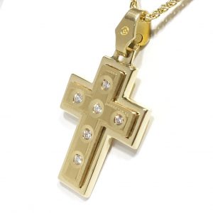 Γυναικείος σταυρός χρυσός ΣΓ549 Premium