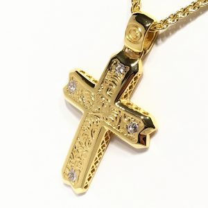 Γυναικείος σταυρός σε ματ χρυσό ΣΓ172 