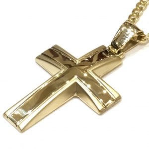 Αντρικός χρυσός σταυρός ΣΑ043