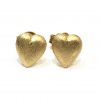 Παιδικά σκουλαρίκια χρυσές καρδούλες σαγρέ
