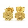 Χρυσά Βυζαντινά σκουλαρίκια ροζέτες