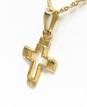 Χρυσός μικρός διάτρητος σταυρός ΣΤΛ16