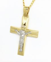 Χρυσός σταυρός με εσταυρωμένο ΣΤΛ34