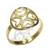 Χρυσό δαχτυλίδι με τέσσερις καρδούλες