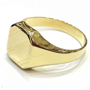 Χρυσό δαχτυλίδι πολύγωνο ΔΧΑ71
