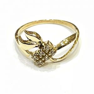 Χρυσό δαχτυλίδι με πέτρες ΔΧΜ150
