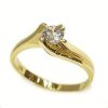 Μονόπετρο χρυσό δαχτυλίδι ΔΜΔ045