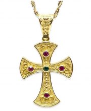Βυζαντινός Σταυρός με πέτρες ΣΤ400