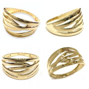 Χρυσό μοντέρνο δαχτυλίδι ΔΧΜ208