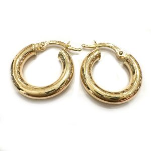 Χρυσά σκουλαρίκια κρίκοι ΣΚΡ166