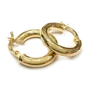 Χρυσά σκουλαρίκια κρίκοι ΣΚΡ166