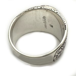Ανδρικό Ασημόχρυσο βυζαντινό δαχτυλίδι "Α-Ω"