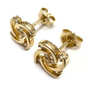 Χρυσά μοντέρνα σκουλαρίκια ΣΚΧ213