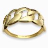 Χρυσό μοντέρνο δαχτυλίδι μεγάλοι κρίκοι